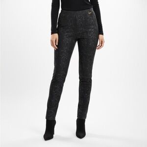 Calvin Klein Black Pants with Snakeskin design for Women - size 6